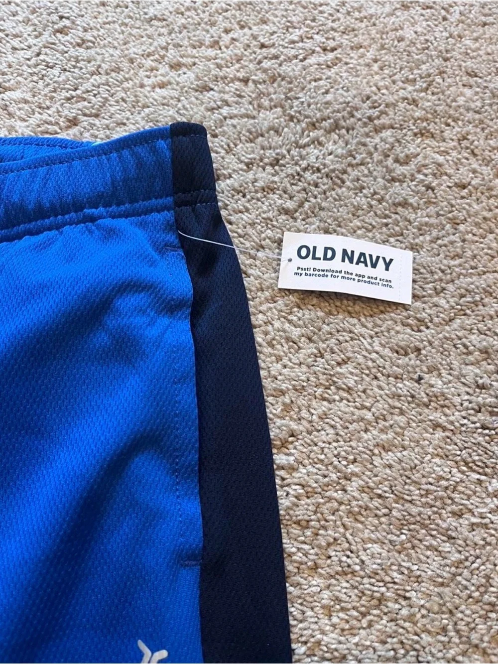 Old Navy Royal Blue Joggers with Navy Side Panels